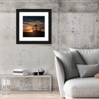 Three Crosses at Golden Sunset Wall Art