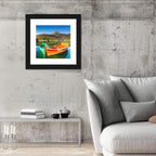 Boats at Black Lake Montenegro Wall Art
