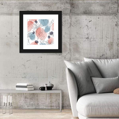 Bird of Paradise Leaf Pattern Wall Art