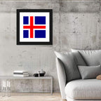 Icelandic Flag, Nordic Cross Wall Art