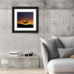 Running Horse Silhouette Wall Art