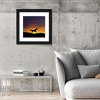 Running Horse Silhouette Wall Art