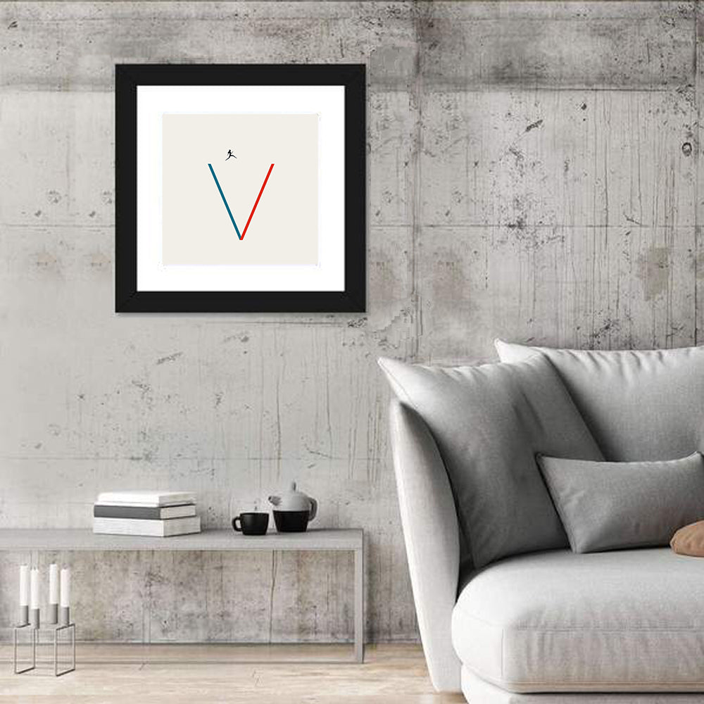 Victory V Runner Silhouette Wall Art
