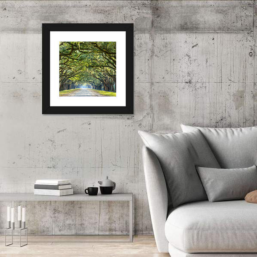 Savannah Oak Tree Pathway Wall Art