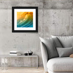 Barrel Wave at Sunset Wall Art