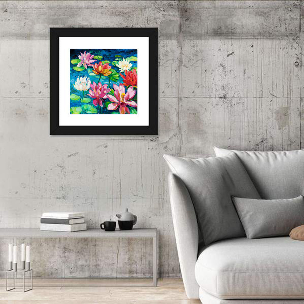 Water Lilly Painting Wall Art