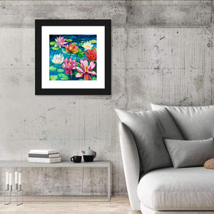 Water Lilly Painting Wall Art