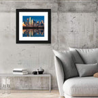 Dallas Skyline at Sunset Wall Art