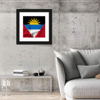 Waving Antigua and Barbuda Flag Wall Art
