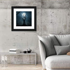 Rising Zombie Hand Under Moonlight Wall Art