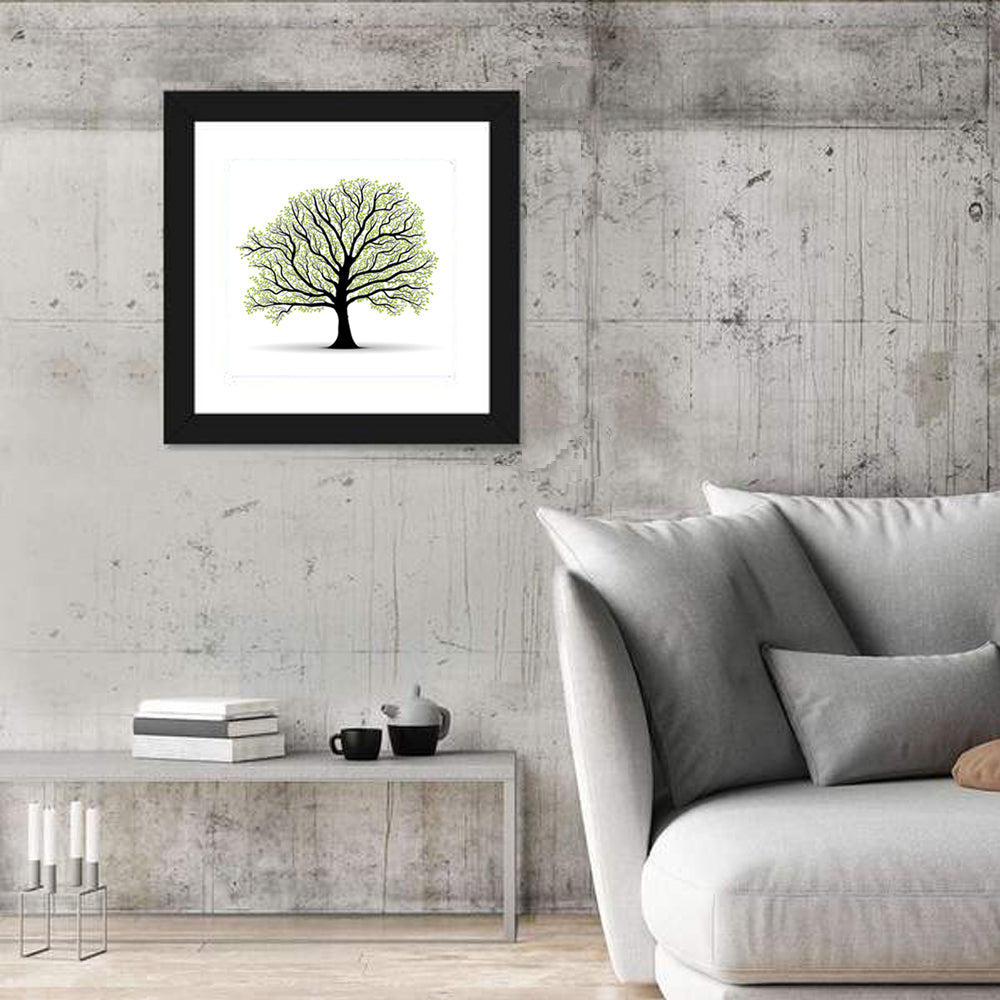 Deciduous Tree Silhouette Wall Art
