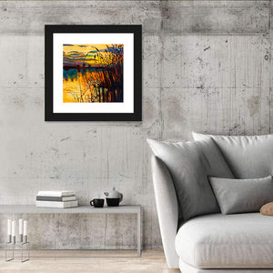 Lake On Sunset Wall Art