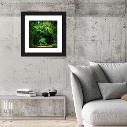 Road With Bamboo In Kyoto Wall Art