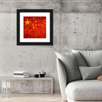 Distressed Chinese Flag Wall Art