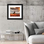Dutch Windmill with Red Tulips Wall Art