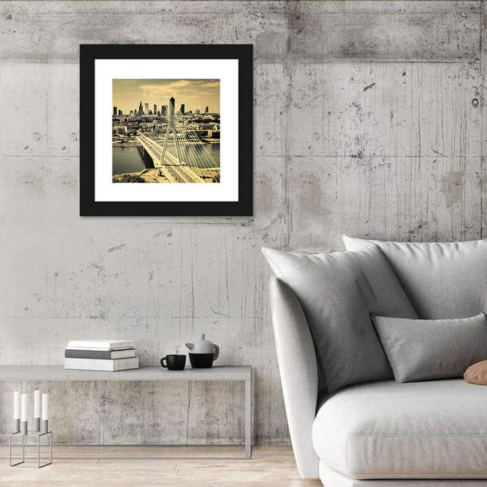 Warsaw Bird's-eye View Wall Art