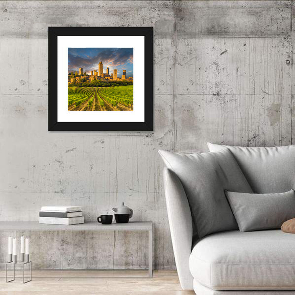 Vineyards of San Gimignano Wall Art