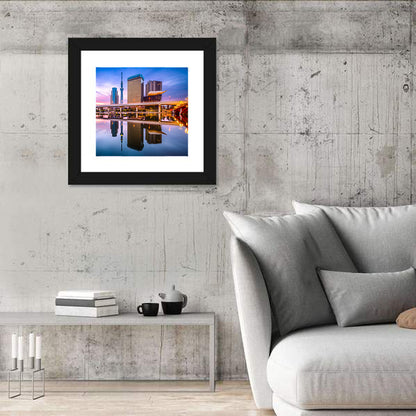 Tokyo Skyline & Sumida River At Dawn Wall Art