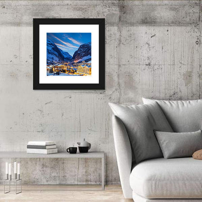 Ski Resort In French Alps Wall Art