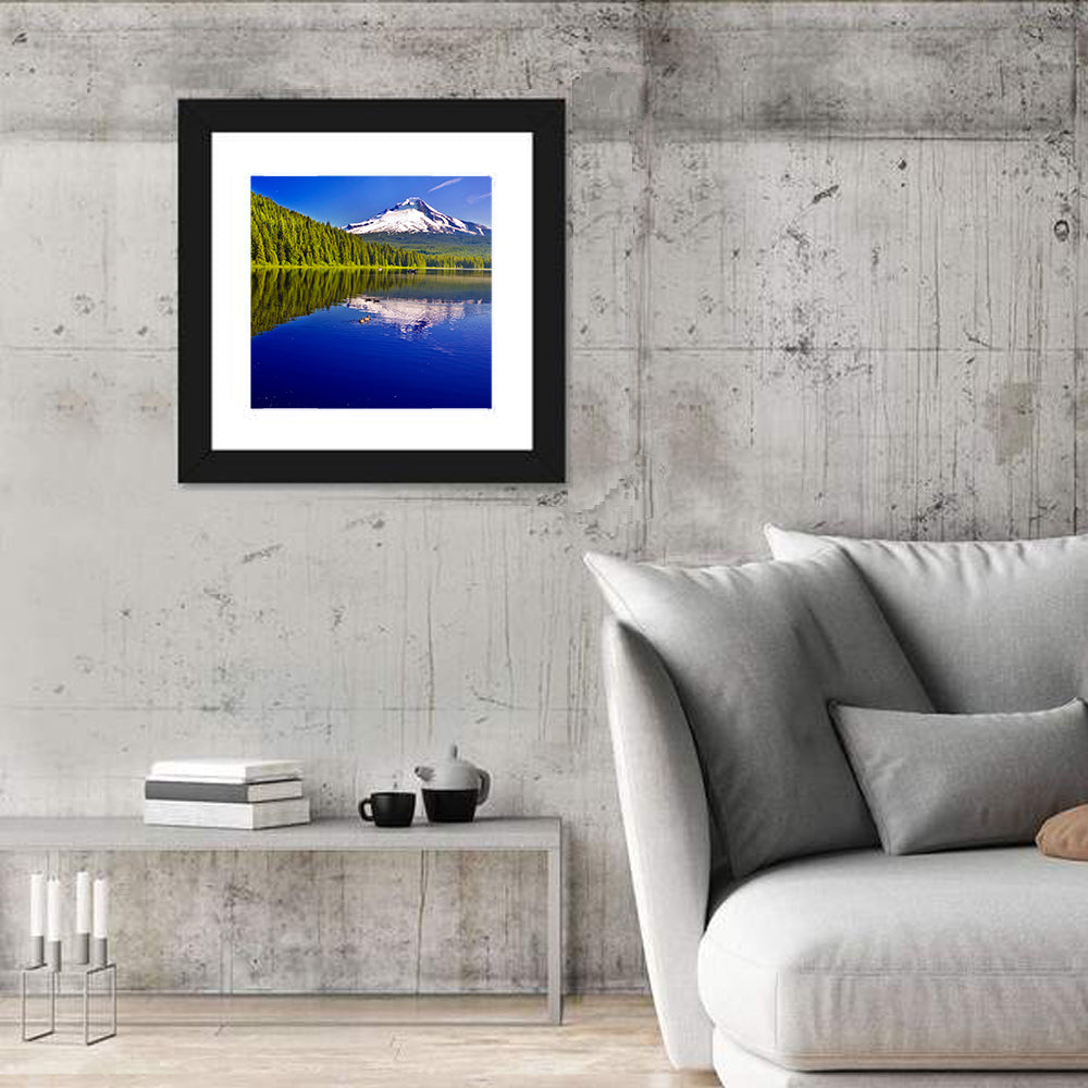 Mt Hood Reflected in Trillium Lake Wall Art