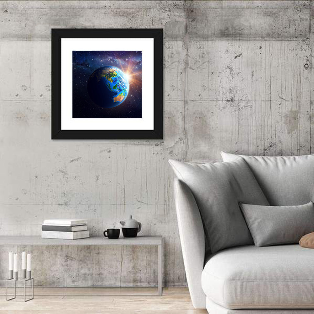 Asia and Australia from Space Wall Art