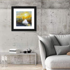 Windmill at Sunrise Over River Wall Art