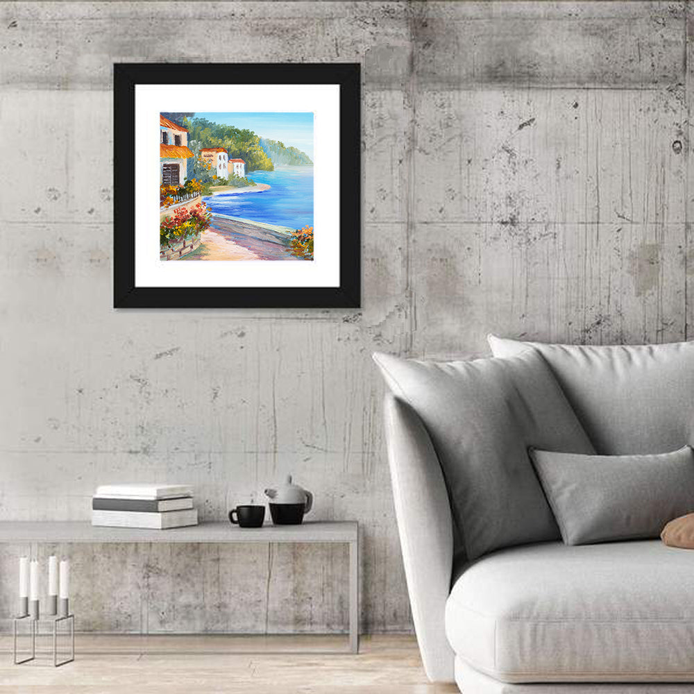 Rest Houses by the Sea Wall Art