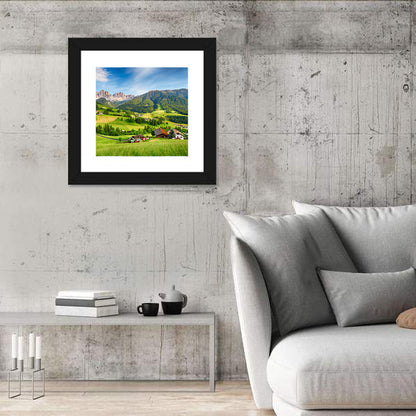 Dolomites Alps Mountain Val di Funes Wall Art