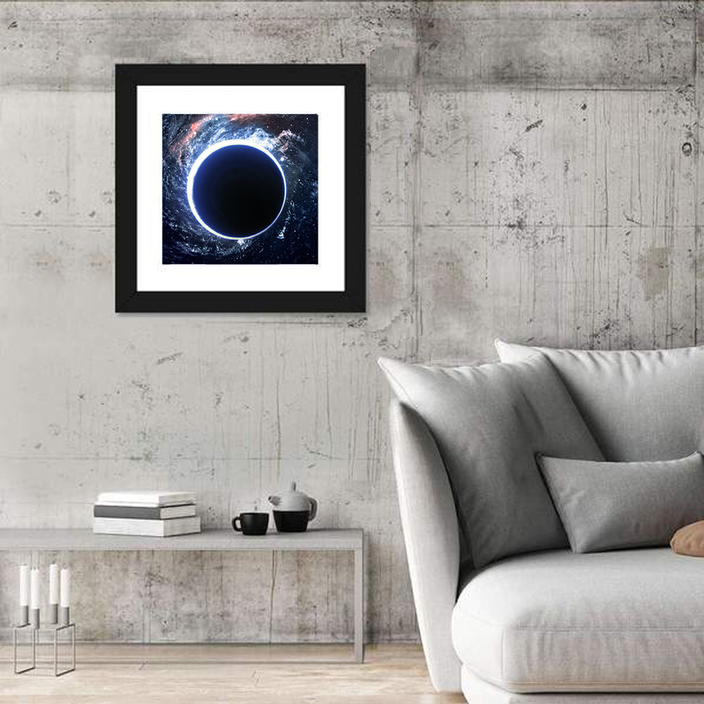 Black Hole Nebula in Deep Space Wall Art