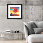 Surreal Autumn Dusk Landscape Wall Art