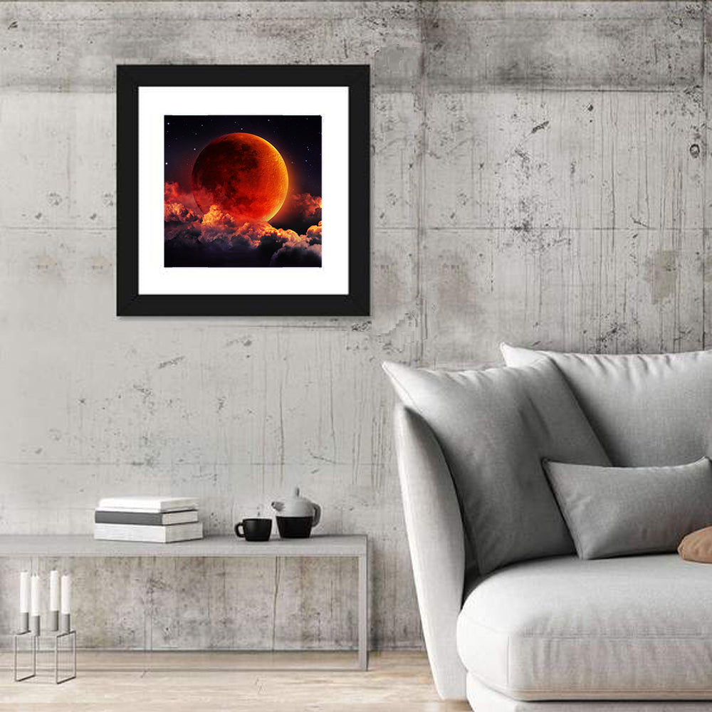 Blood Moon Eclipse Wall Art