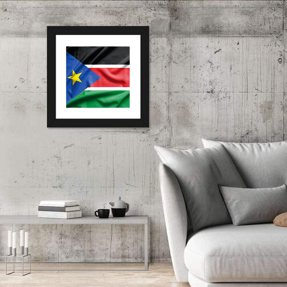 South Sudan Flag Wall Art