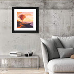 Melting Autumn Tree on Cliff Wall Art