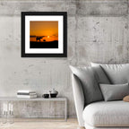 Savannah Elephant Silhouettes Wall Art