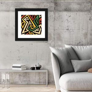 African Geometric Pattern Wall Art