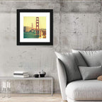 Golden Gate Bridge with Cargo Ship Wall Art