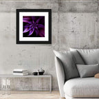 Elegant Purple Spiral Blossom Wall Art