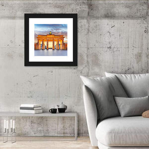 Brandenburg Gate At Night Wall Art