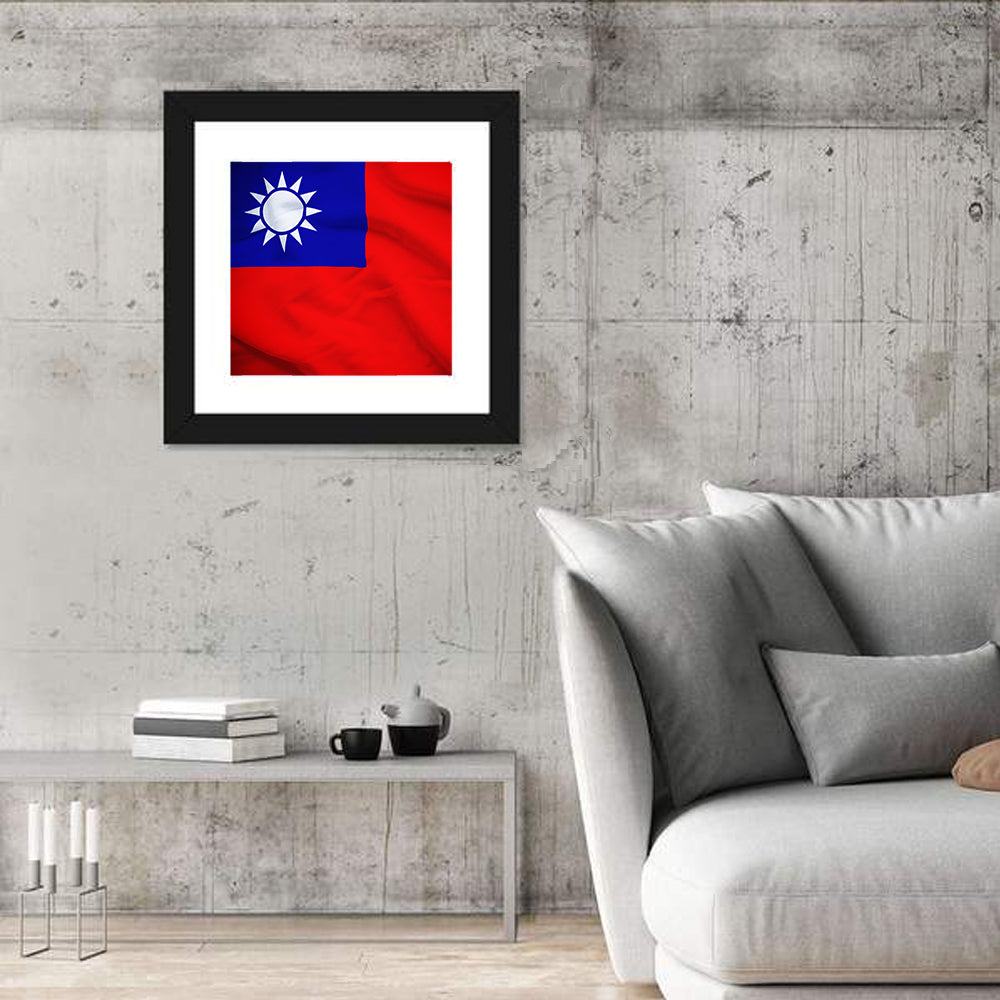 Flag Of Taiwan Wall Art