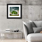 Lone Tree Under Milky Way Wall Art