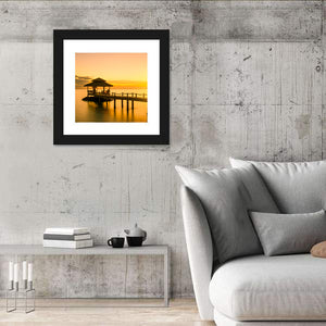 Wooden Pier In Phuket Thailand Wall Art