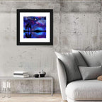 Crescent Moon Nightscape Wall Art