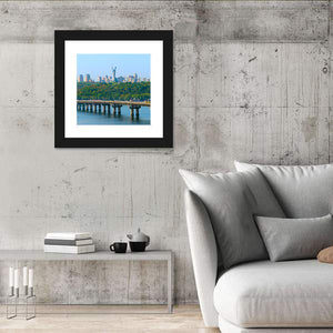 Paton Bridge Over River Dnieper Wall Art