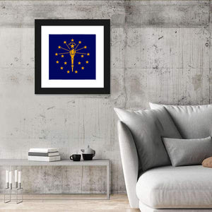 Flag Of Indiana Wall Art