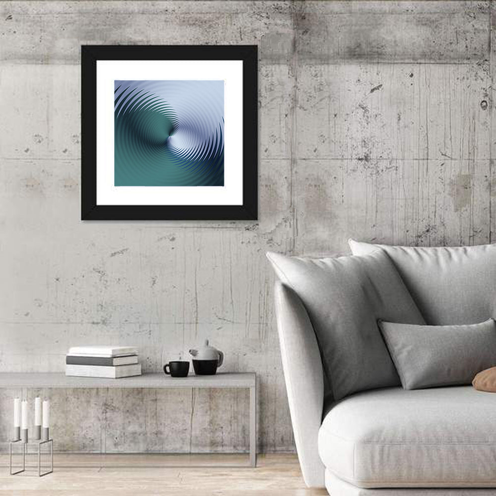 Hypnotic Floral Vortex Wall Art