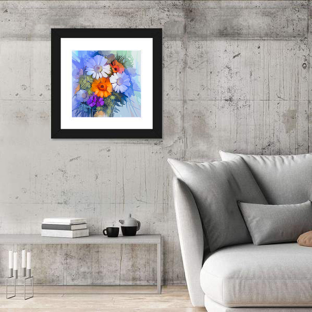 Impasto Floral Bouquet Wall Art