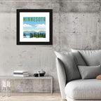 Retro Minnesota Travel Wall Art