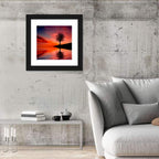 Leafless Tree Reflected on Lake Wall Art