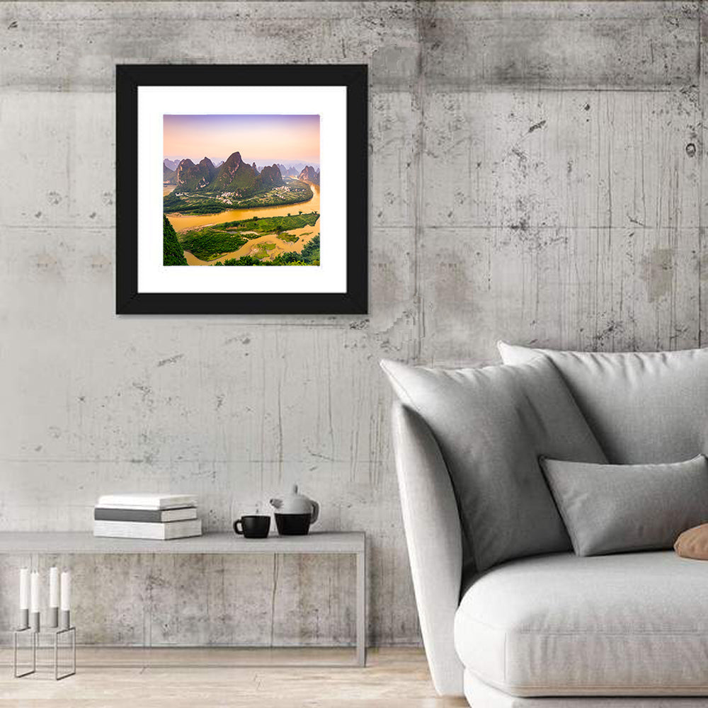 Xingping Karst Mountains Wall Art