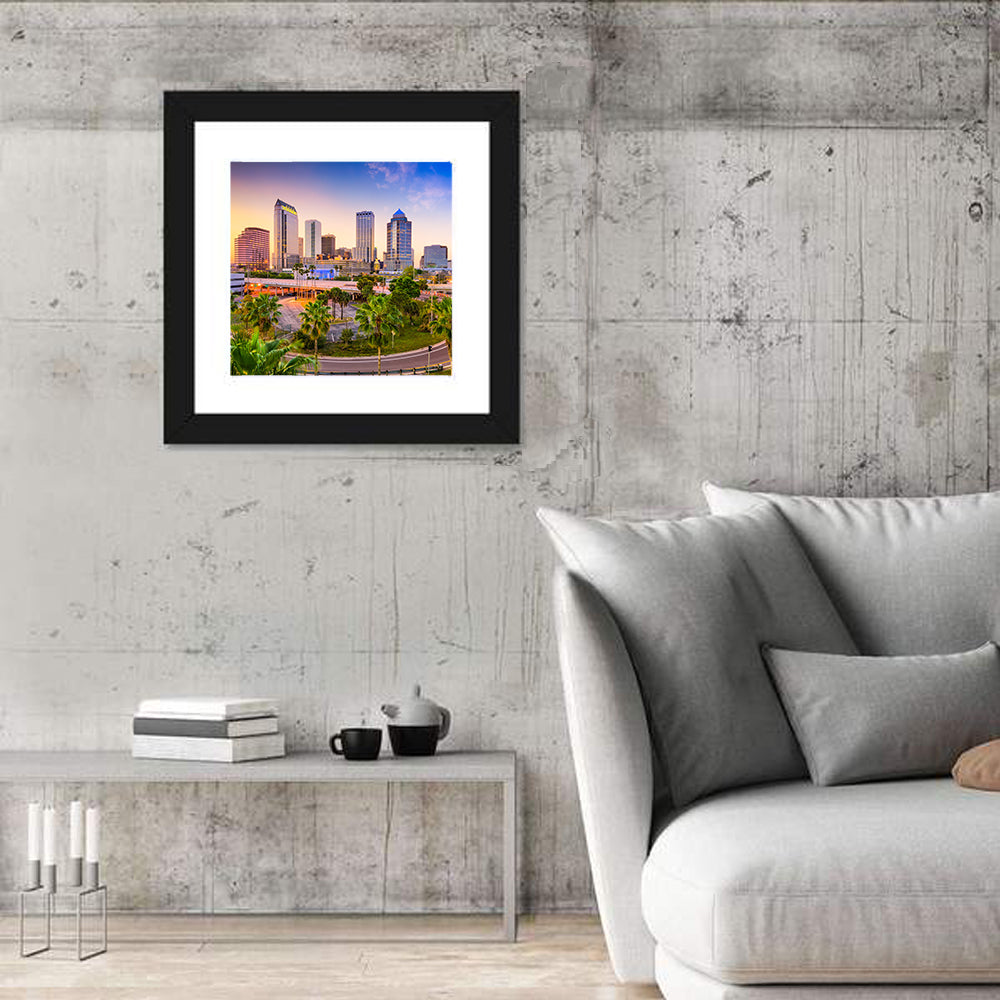 Tampa Downtown Skyline Florida Wall Art